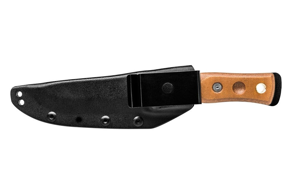 TOPS Fieldcraft BOB Hunter Rocky Mountain BROS-01 micarta, 1095, modified Scandi grind blade 4