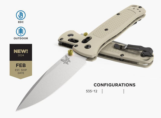 Benchmade 535-12 - BUGOUT Tan Grivory