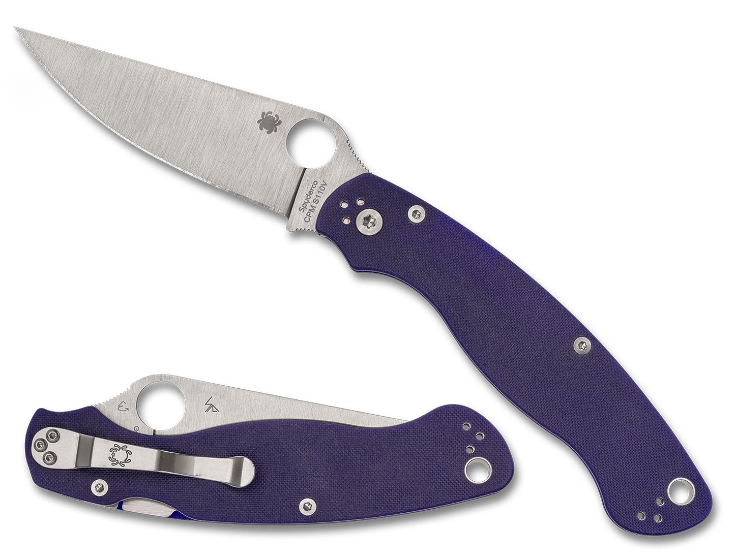  Spyderco C36GPDBL2 Military 2 Dark Blue S110V