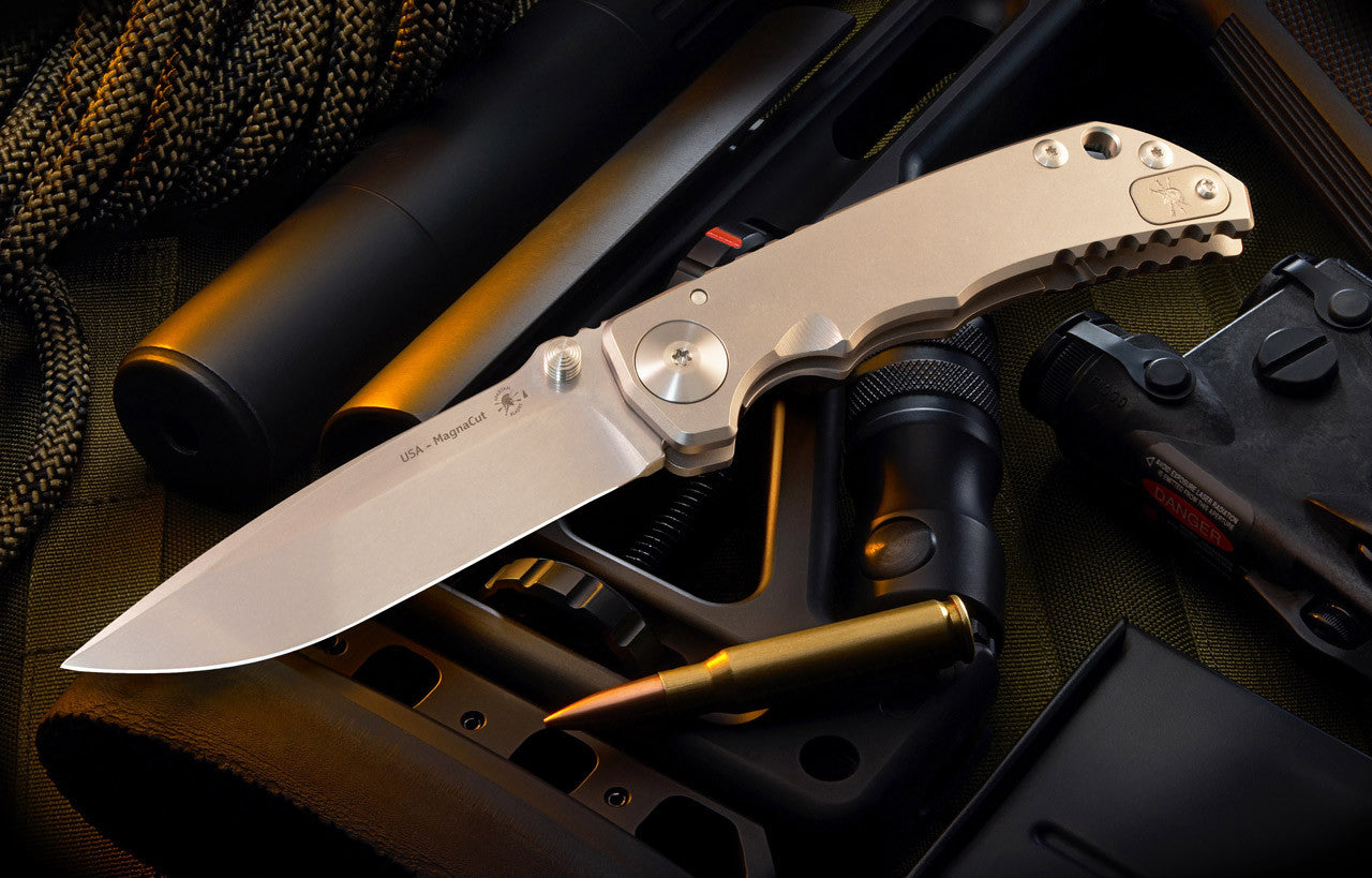 Spartan Blades Harsey Folder - Stone Washed - Titanium 1
