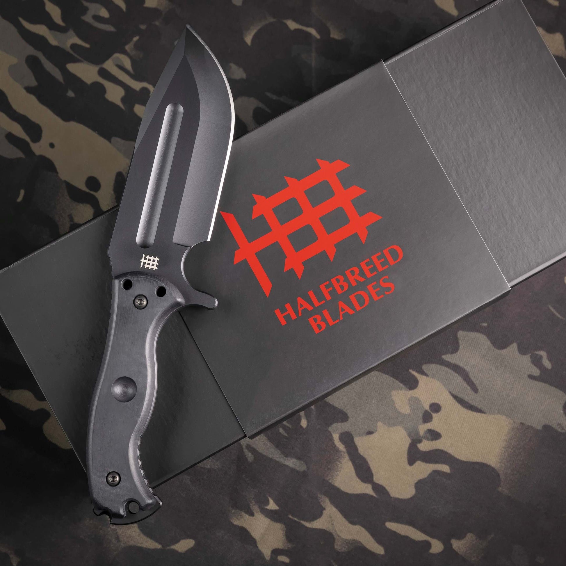 Halfbreed Blades LBK-01 Black Large Bush Knife 2