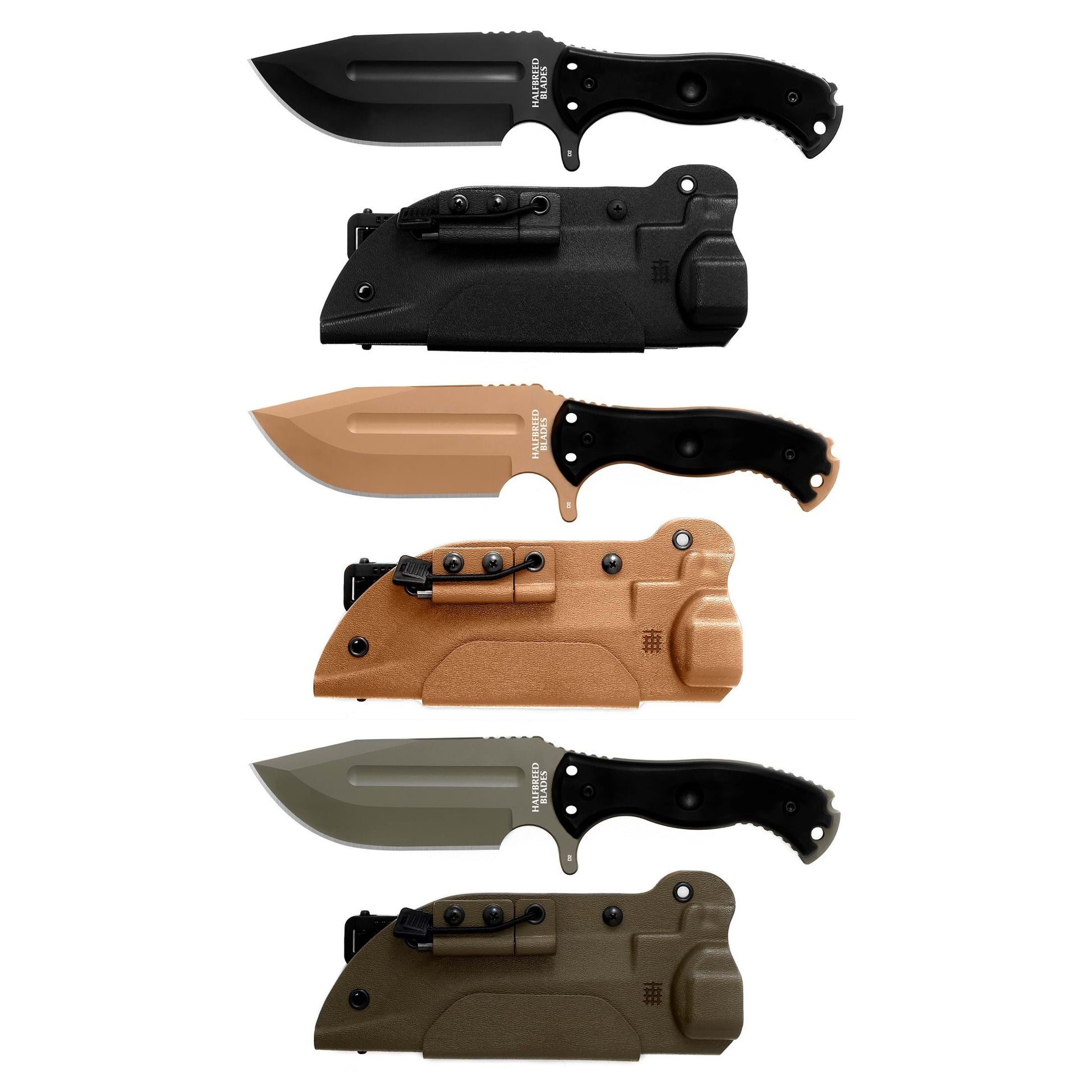 Halfbreed Blades LBK-01 Black Large Bush Knife 4