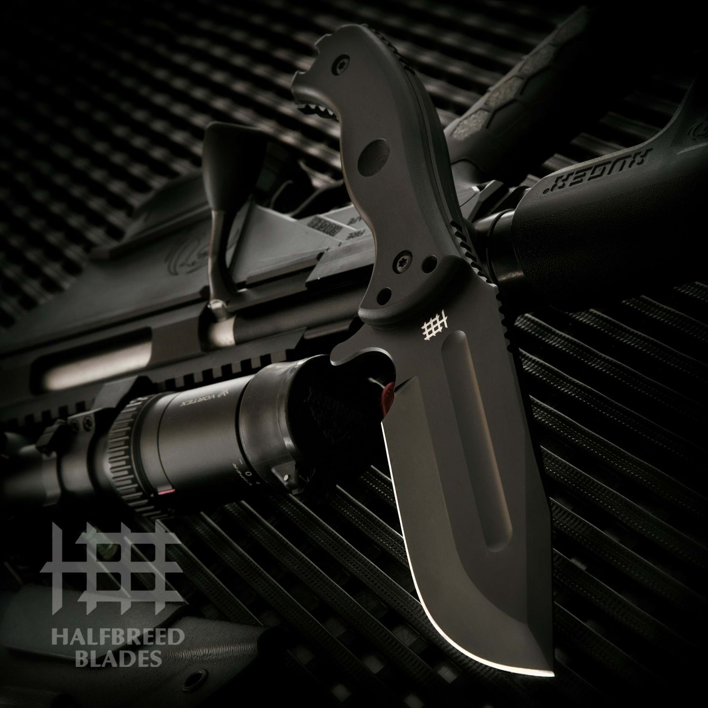 Halfbreed Blades LBK-01 Black Large Bush Knife 1