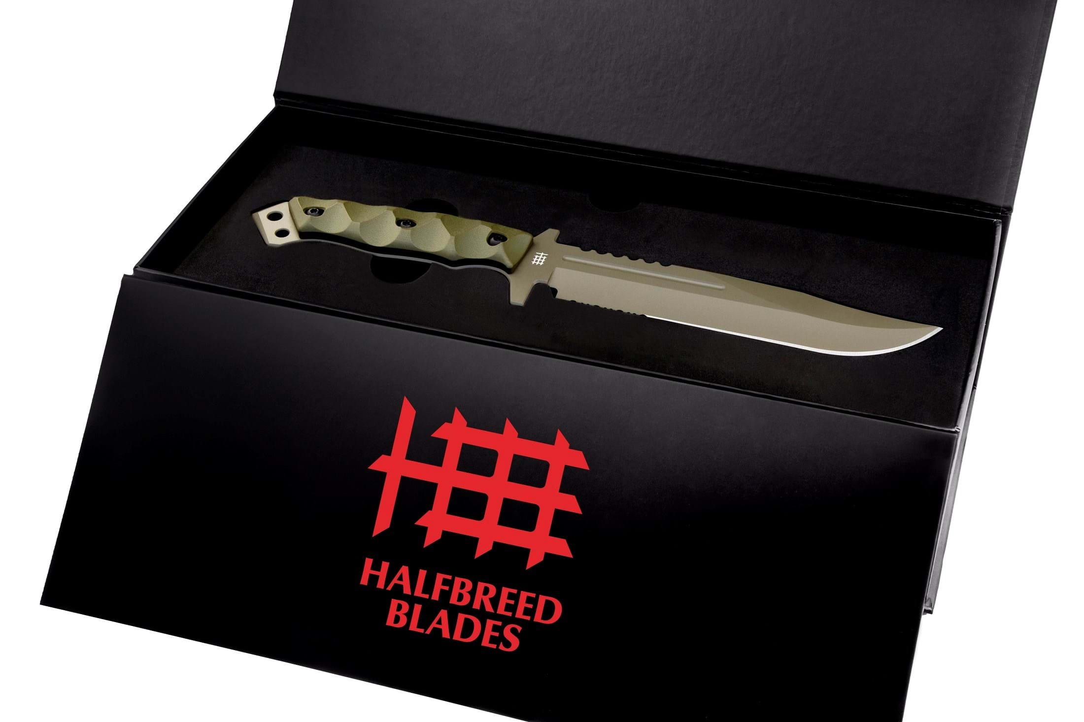Halfbreed Blades LIK 01 Gen 2 Messer Large Infantry Knife Ranger Green Halfbreed Blades LIK 01 Gen 2 Messer Large Infantry Knife Ranger Green