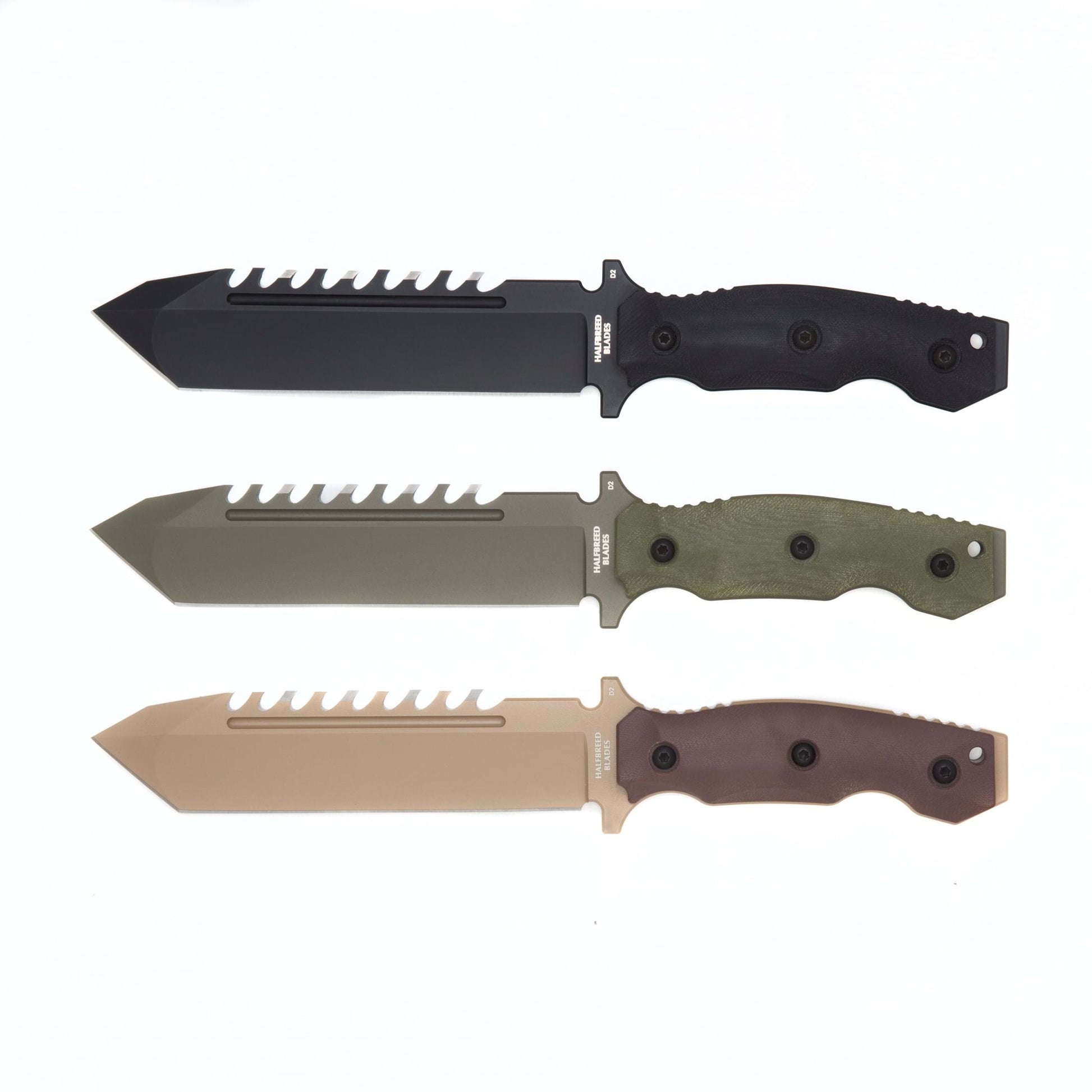 Halfbreed Blades LSK-02 Black Large Survival Knife Tanto Point 3