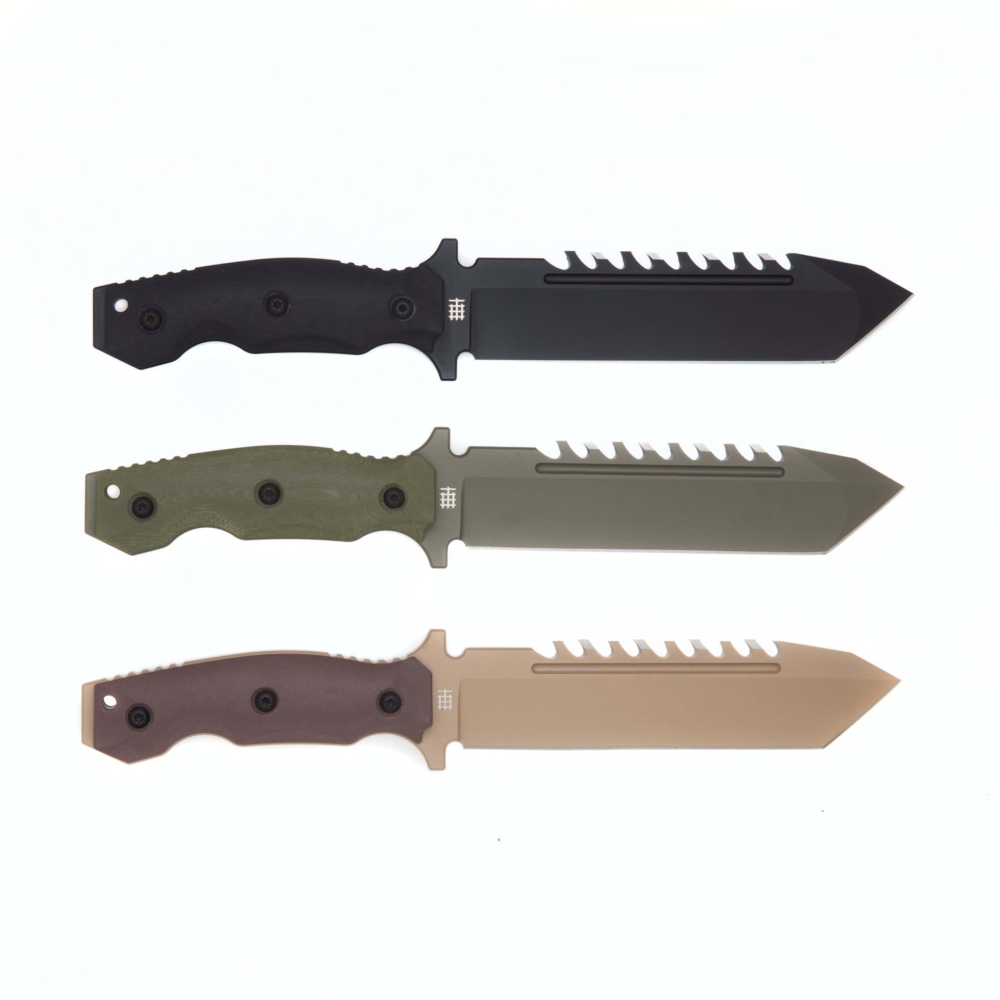 Halfbreed Blades LSK-02 Black Large Survival Knife Tanto Point 2