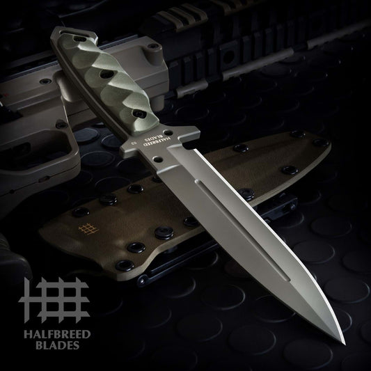 Halfbreed Blades MIK-01P Ranger Green OD Medium Infantry Knife 1