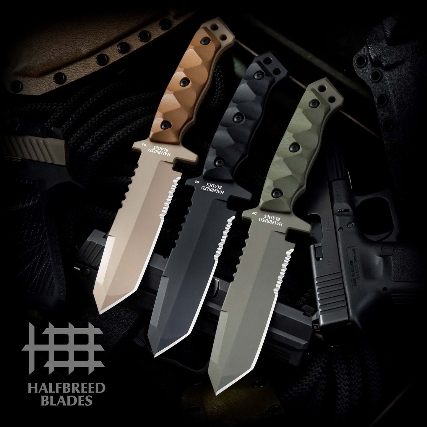 Halfbreed Blades MIK-02 Gen-2 Medium Infantry Knife Black 4