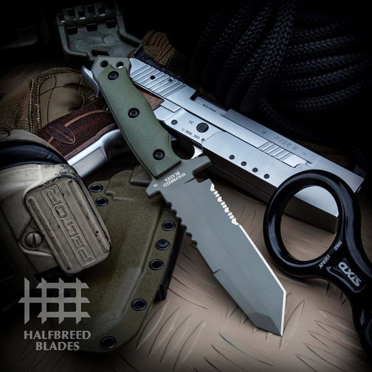 Halfbreed Blades MIK-02 Medium Infantry Knife OD Ranger Green 1