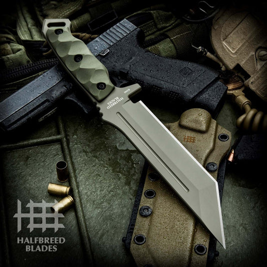 Halfbreed Blades MIK-05P Medium Infantry Knife - K340 Ranger Green OD 1