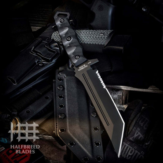 Halfbreed Blades MIK-05PS Medium Infantry Knife - K340 Black 1