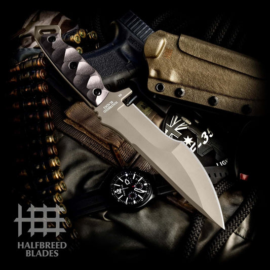 Halfbreed Blades MIK-08 DE Dark Earth Medium Infantry Knife 1