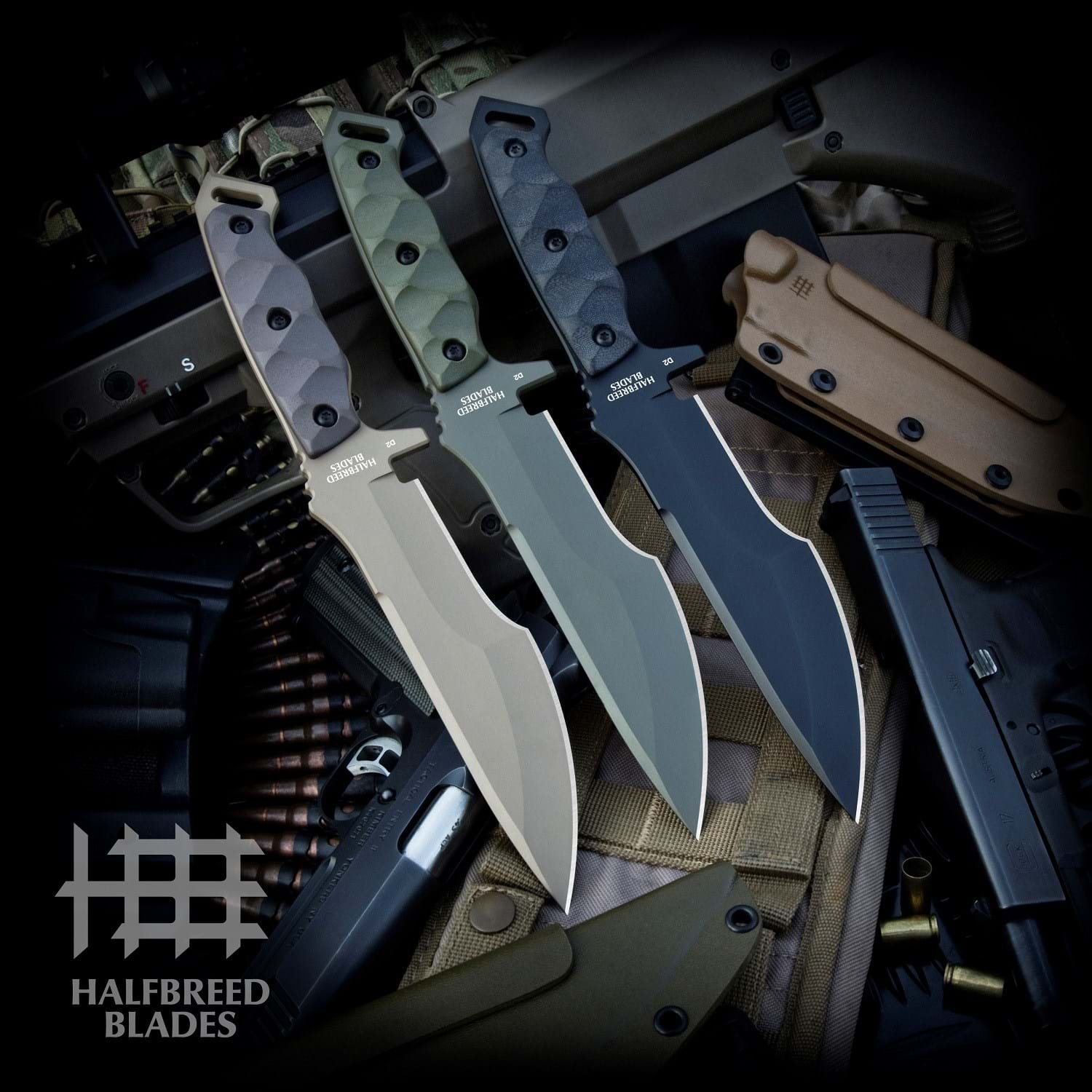 Halfbreed Blades MIK-08 Black Medium Infantry Knife 5