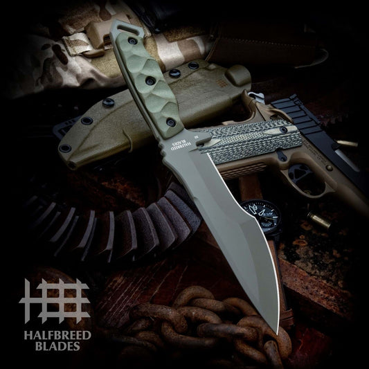 Halfbreed Blades MIK-08 OD Green Medium Infantry Knife 1