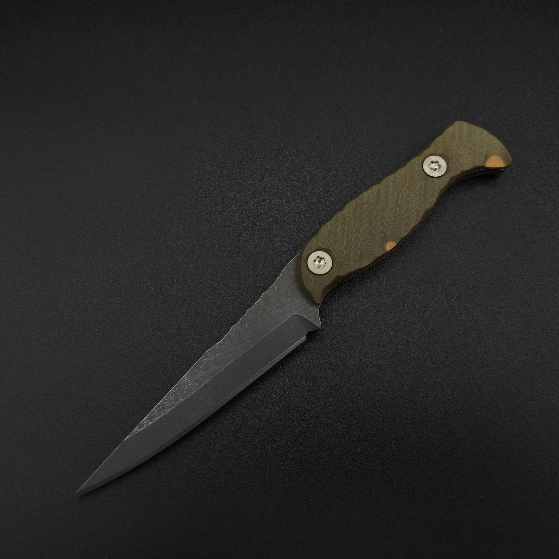 Half Face Blades Congressman OD Green and Coyote G10, stonewashed 2