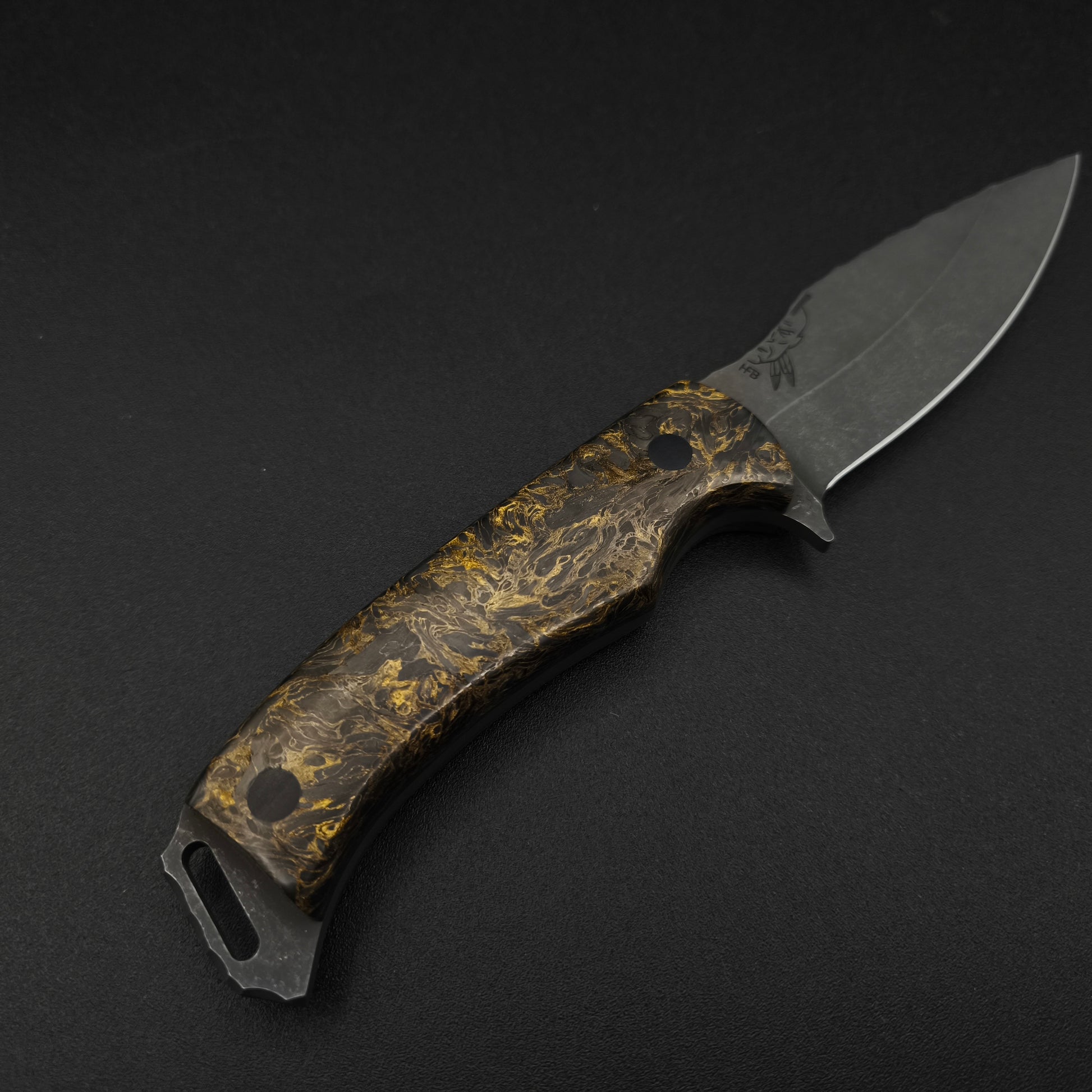 Half Face Blades Ishi Dark Matter Gold Marbled Carbon Fiber 3