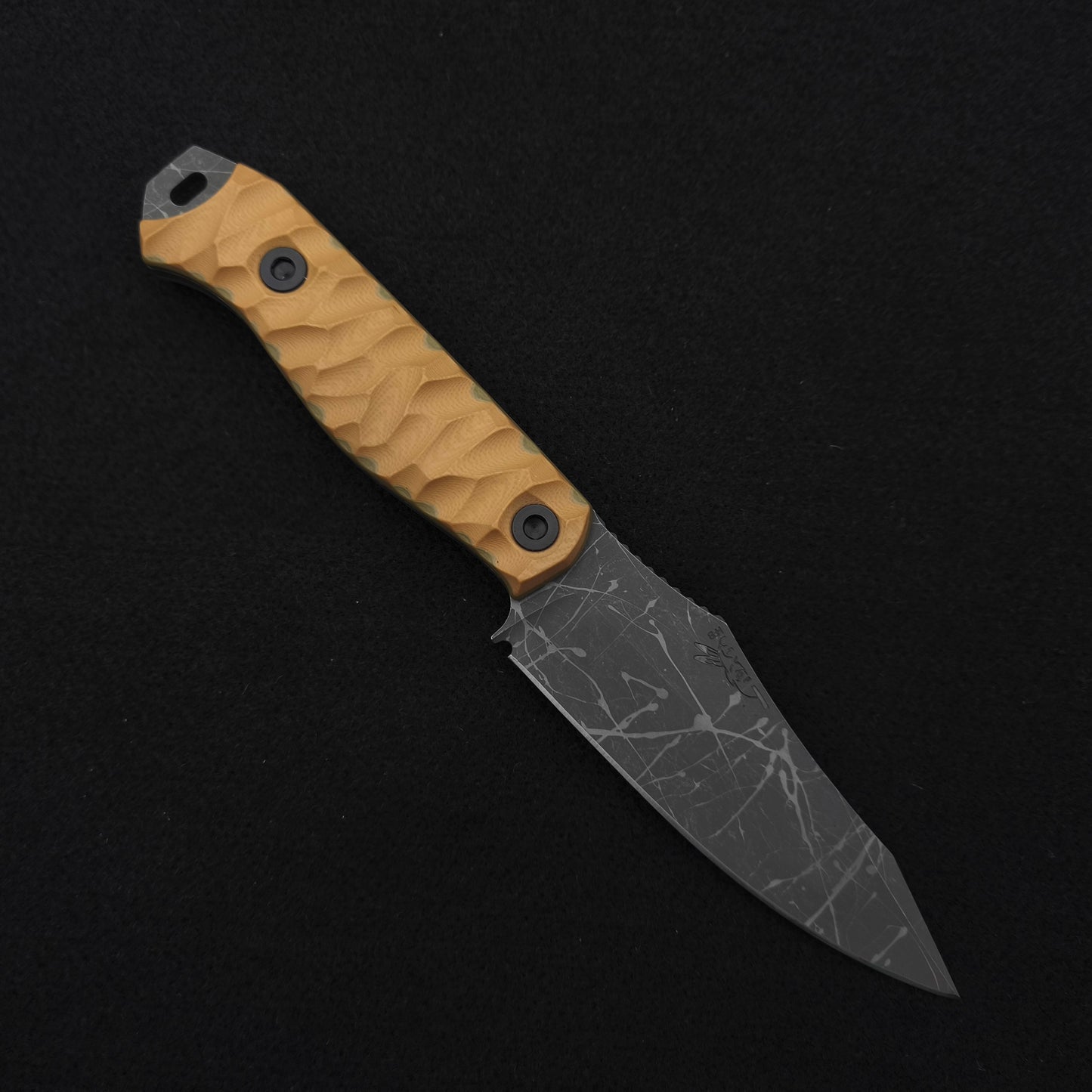 Half Face Blades Field Knife Coyote and OD Green G10 1
