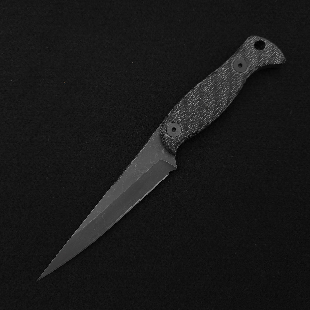 Half Face Blades Congressman Black Canvas Micarta