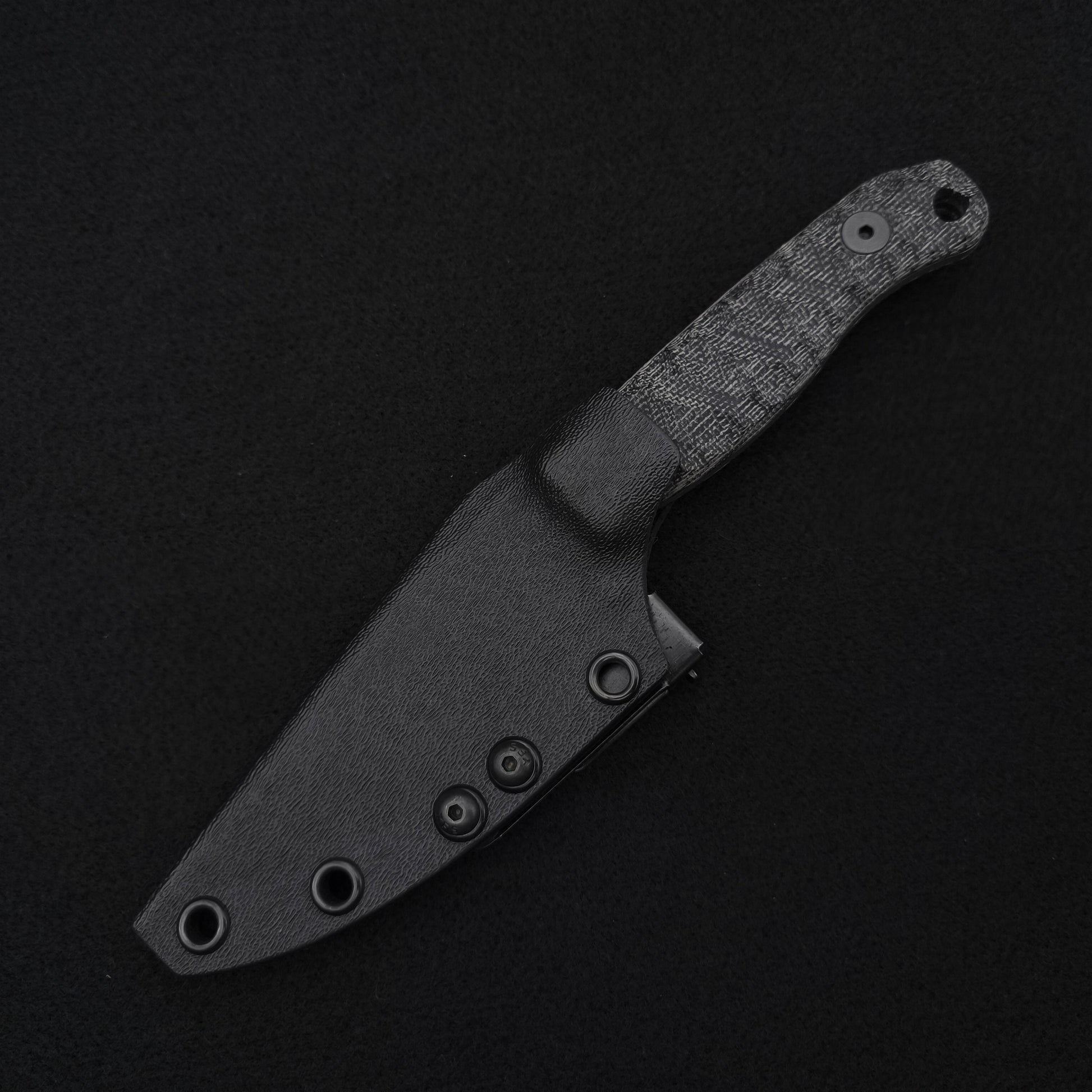 Half Face Blades Feather Light Black Canvas Micarta 4
