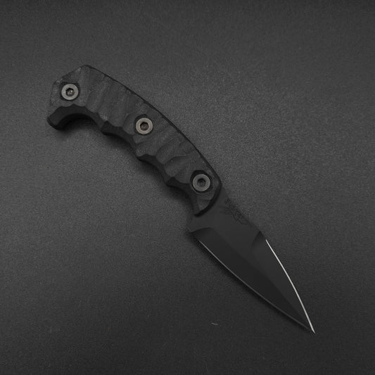 Half Face Blades HUMINT 3" Black G10 1