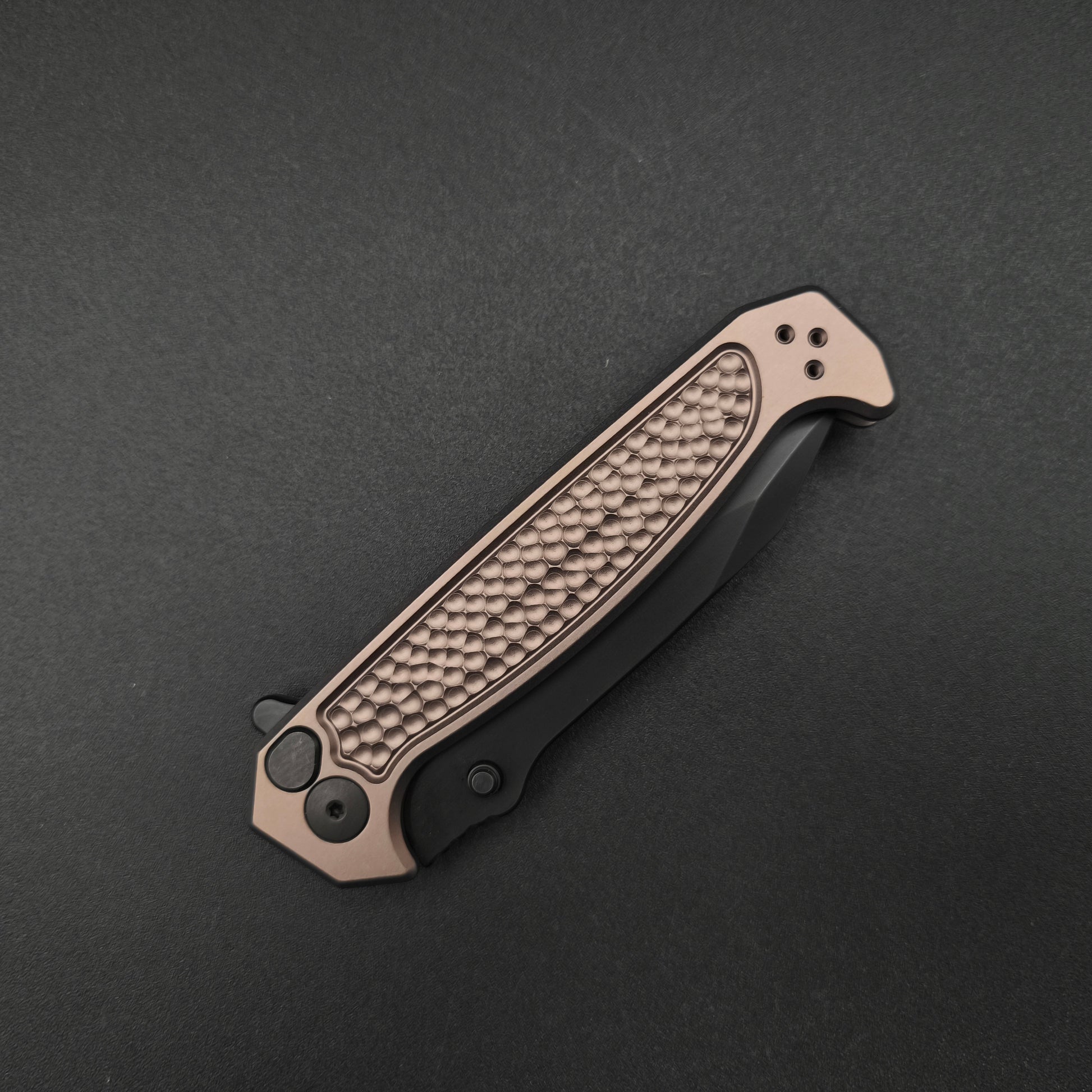 Half Face Blades Disaster Folder, Anodized Grey, nitride black blade 4
