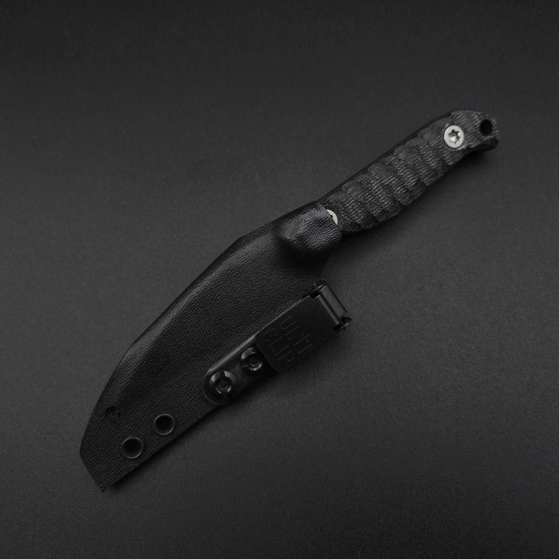 Half Face Blades Gula Gula Black canvas micarta, Armor Black cerakote 4