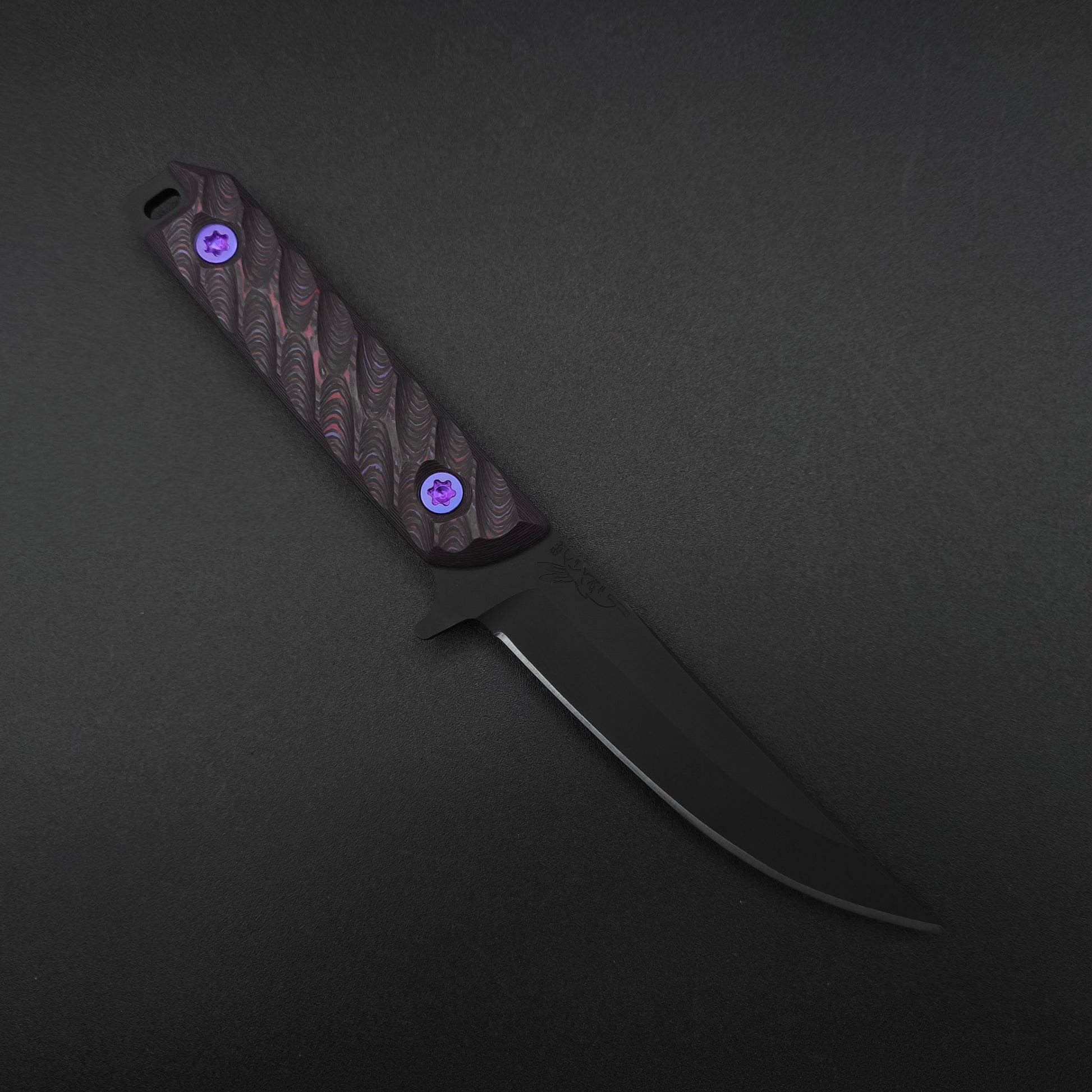Half Face Blades Kwaiken FC Purple Haze Carbon, Armor Black Cerakote 1