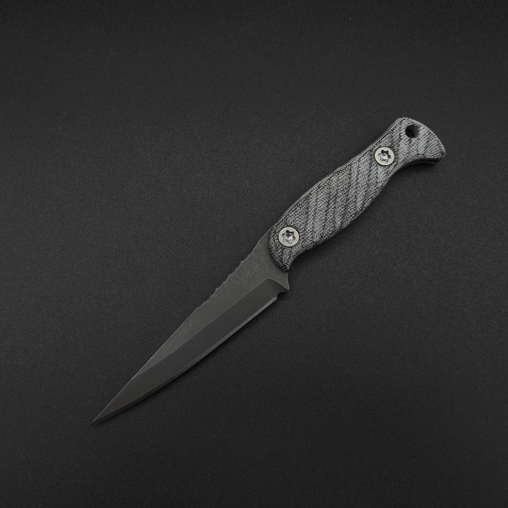 Half Face Blades Congressman Black Canvas Micarta 2