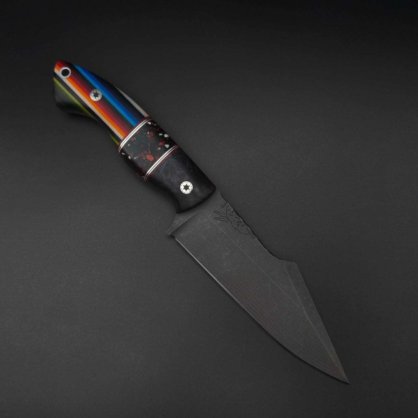 Half Face Blades Widow Maker Dyed Redwood, Fordite Chunk, Mexican Blanket G-Carta 1