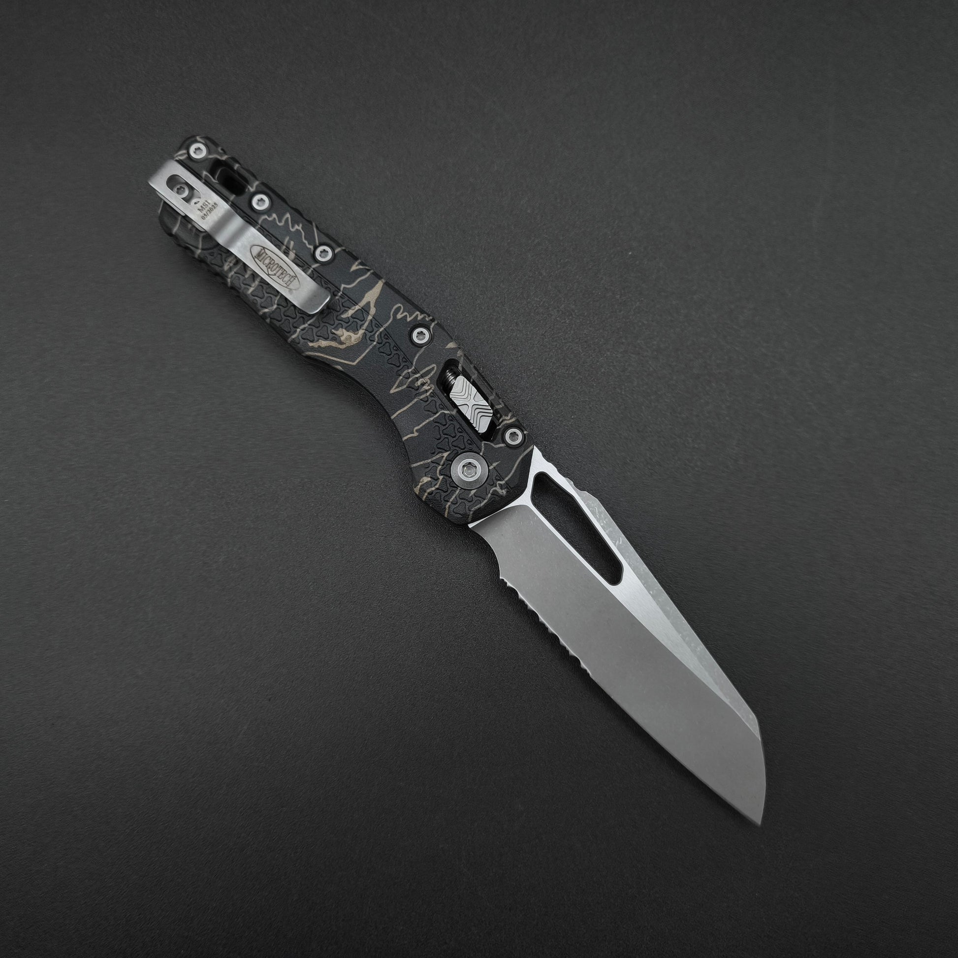 Microtech MSI S/E Tri-Grip Polymer Tiger Camo Apocalyptic PS 2