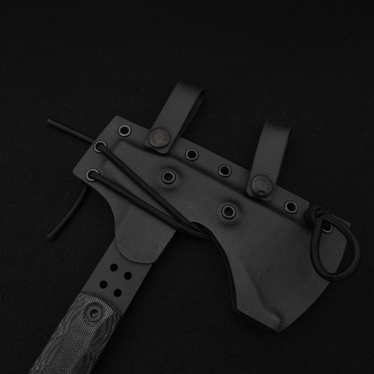 Half Face Blades Arrowhead Hawk, Black Canvas Micarta
