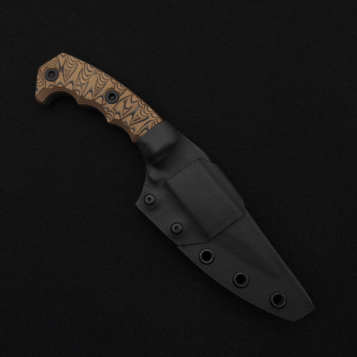 Half Face Blades HUMINT 4" Tan/Black G10 3