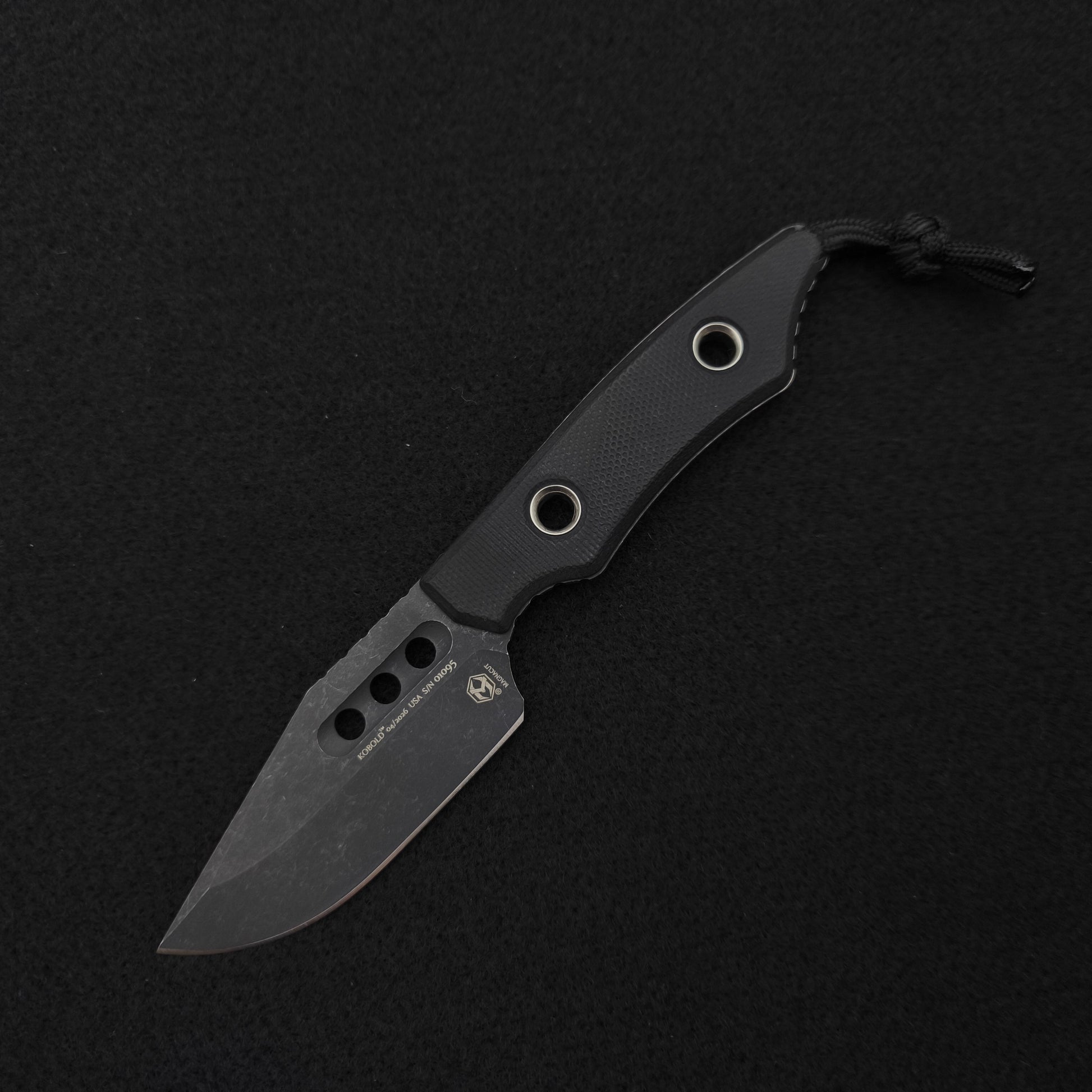 Heretic Knives - Kobold Bowie Battleworn Black - CPM Magnacut 1
