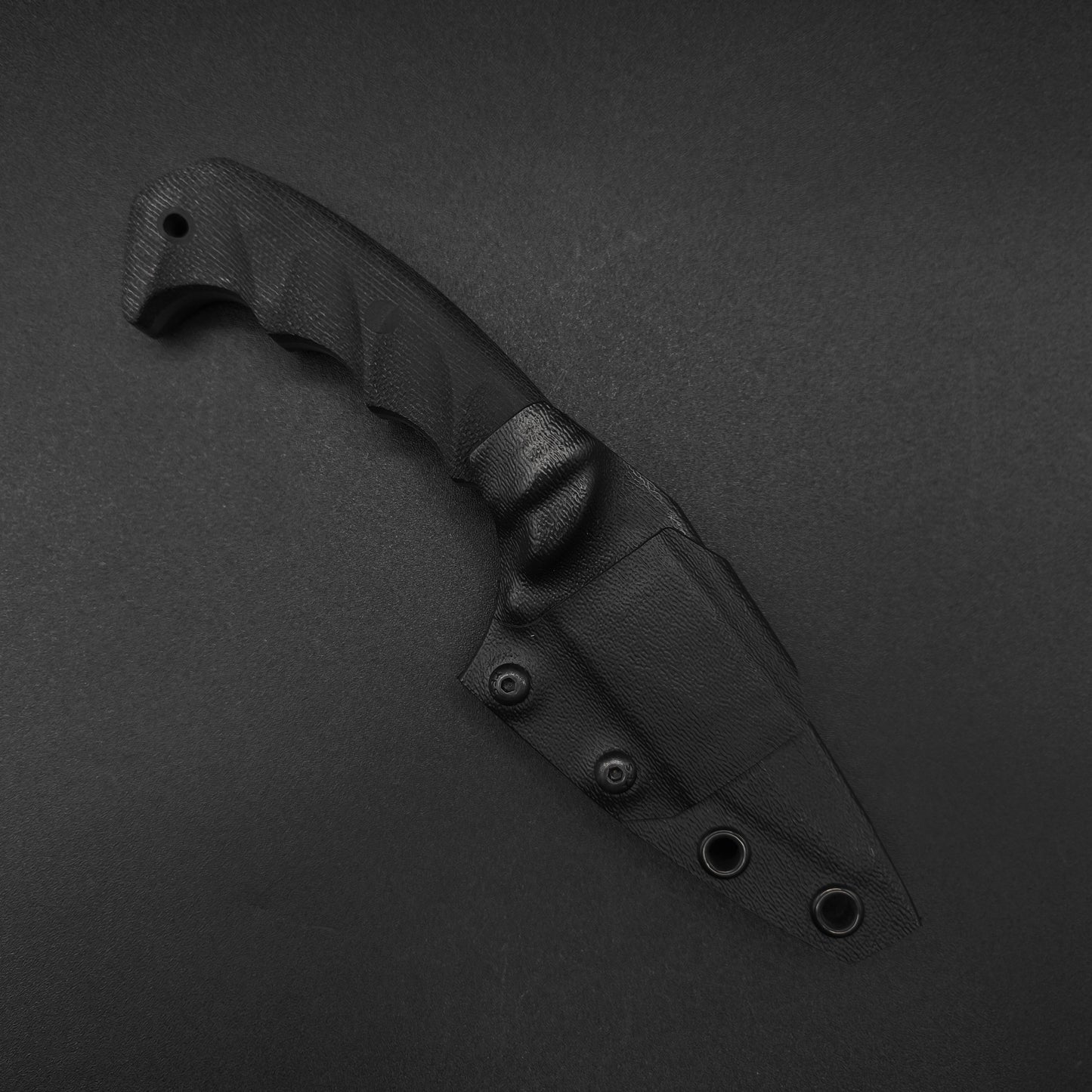 Half Face Blades HUMINT 3" Black Canvas Micarta 3