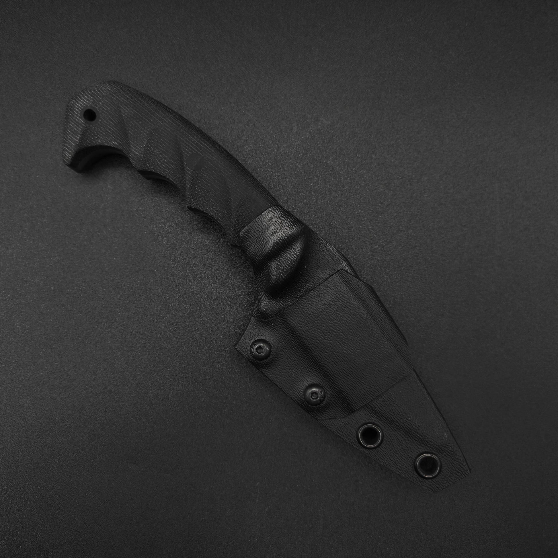 Half Face Blades HUMINT 3" Black Canvas Micarta 3