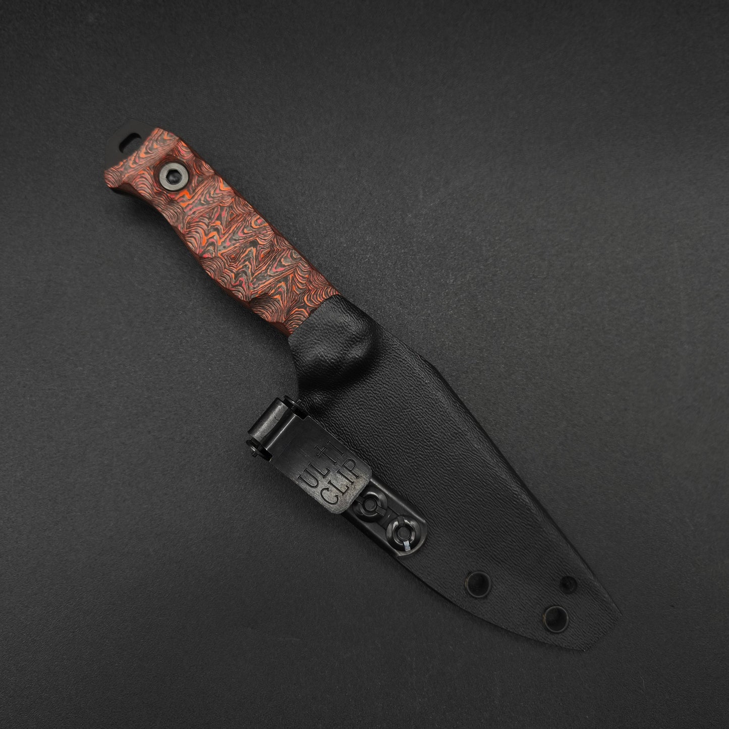 Half Face Blades Field Knife Jr Mars Valley Carbon, Armor Black Cerakote 4