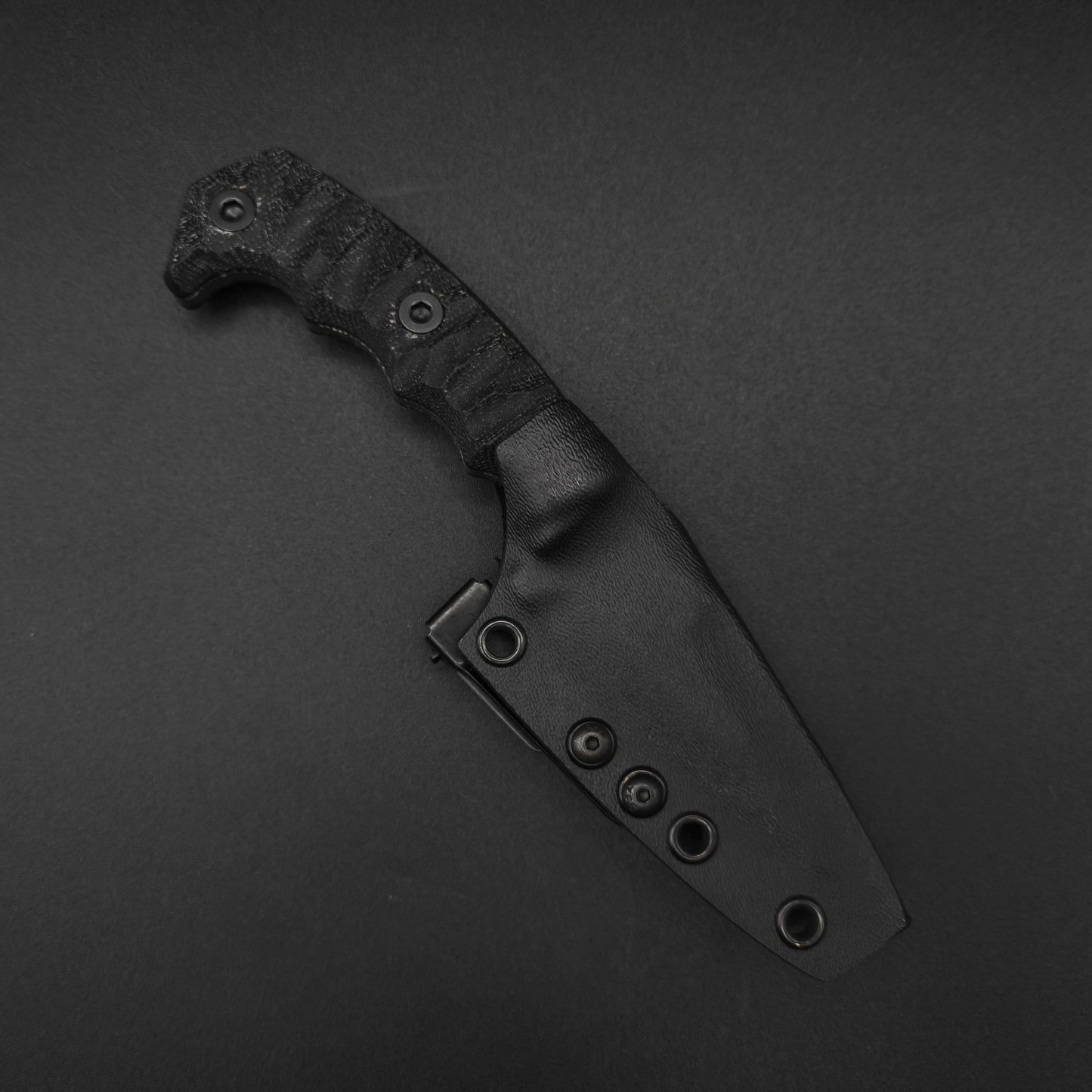 Half Face Blades HUMINT 3" Black Canvas Micarta