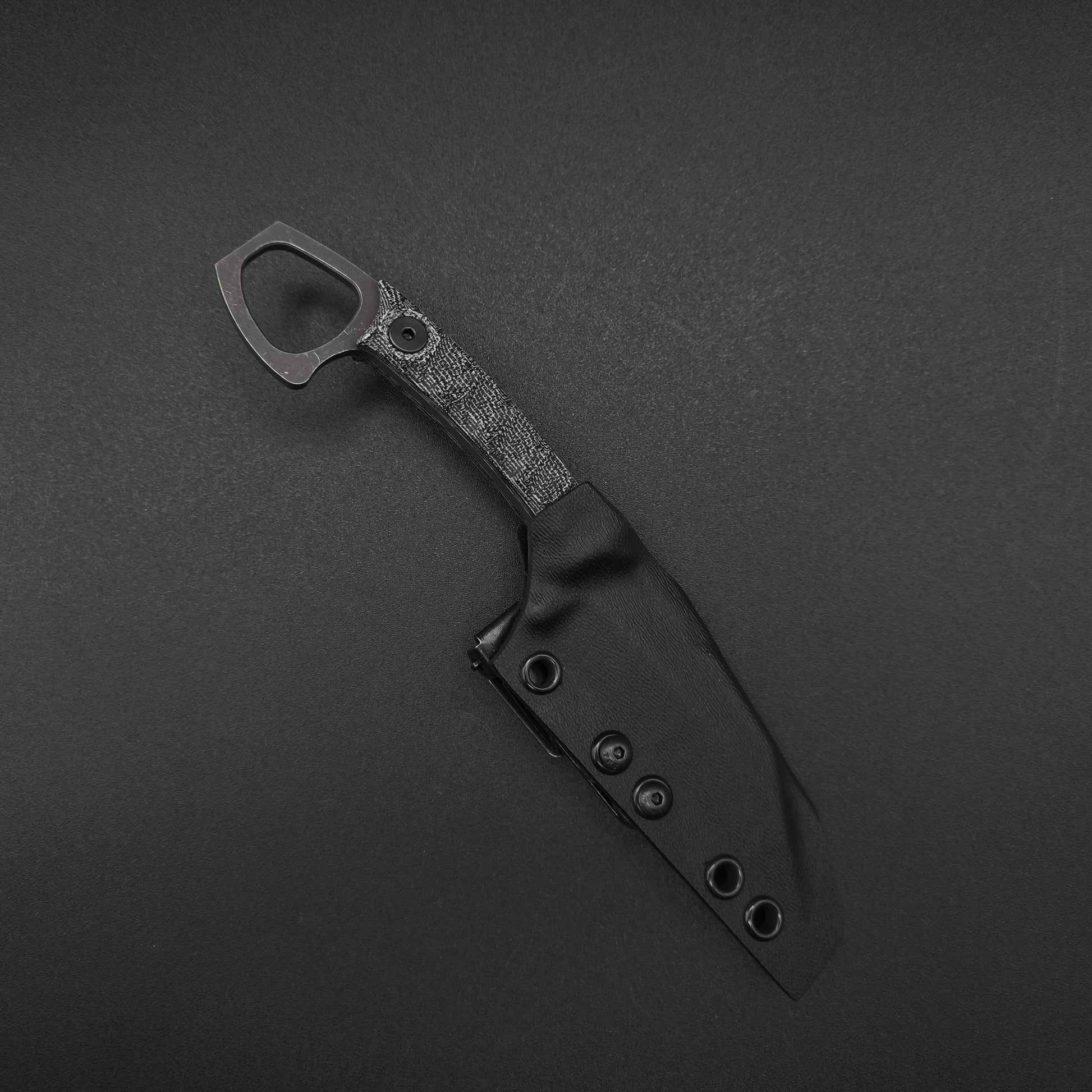 Half Face Blades SHPOS Black Canvas Micarta 3