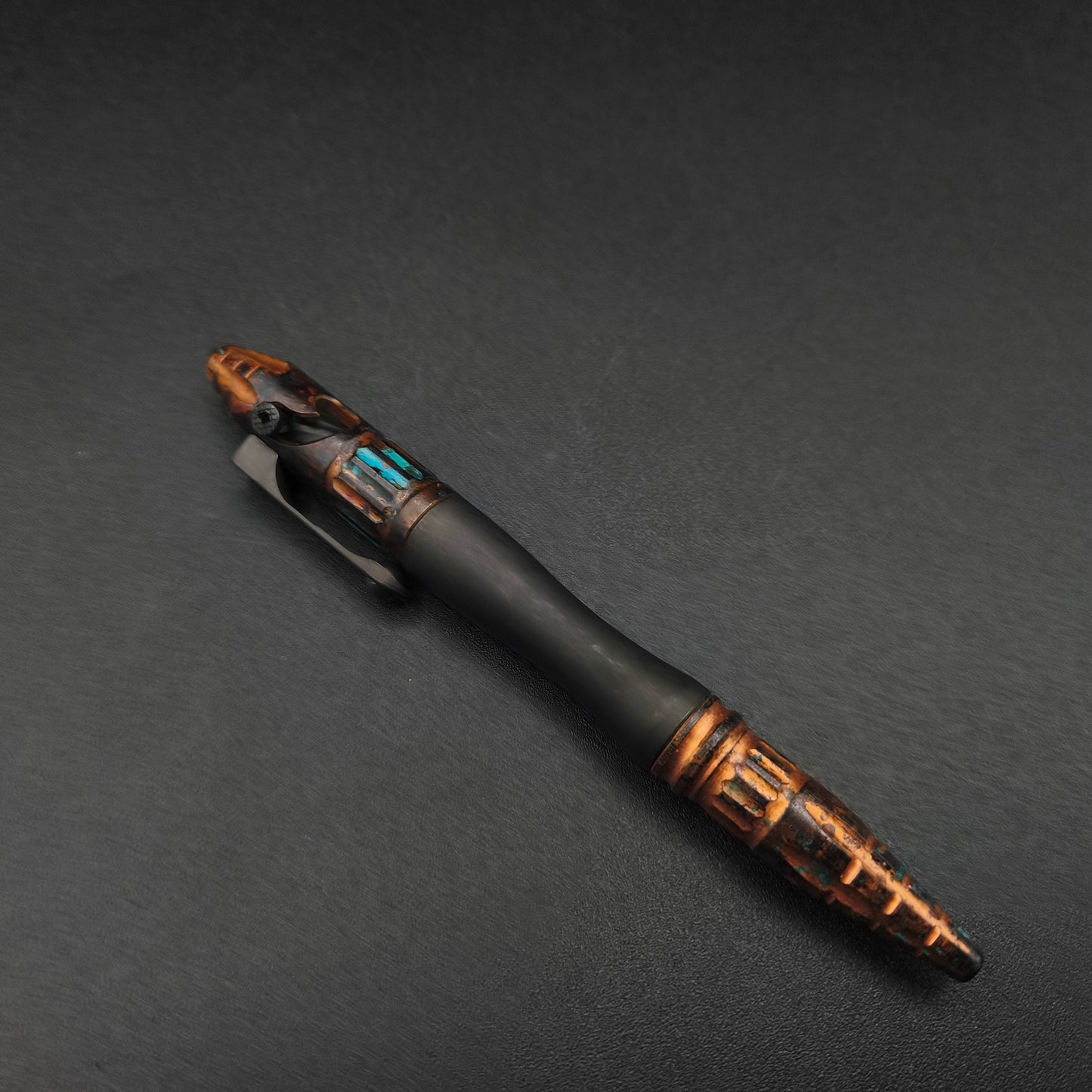 Heretic Thoth Tactical Pen Copper, Blue Black Ti