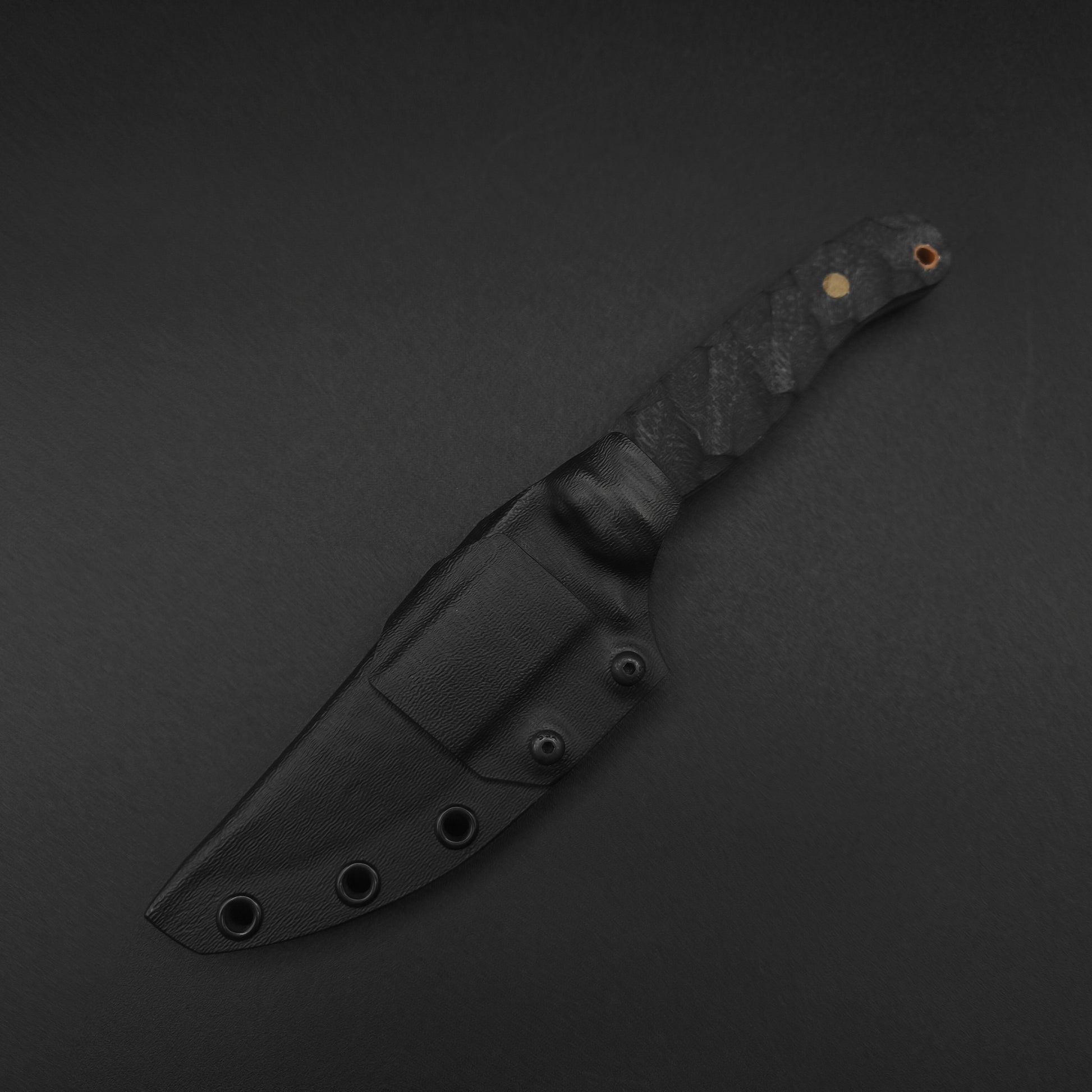 Half Face Blades Crow Jr Bison Micarta, rock work blade face 4
