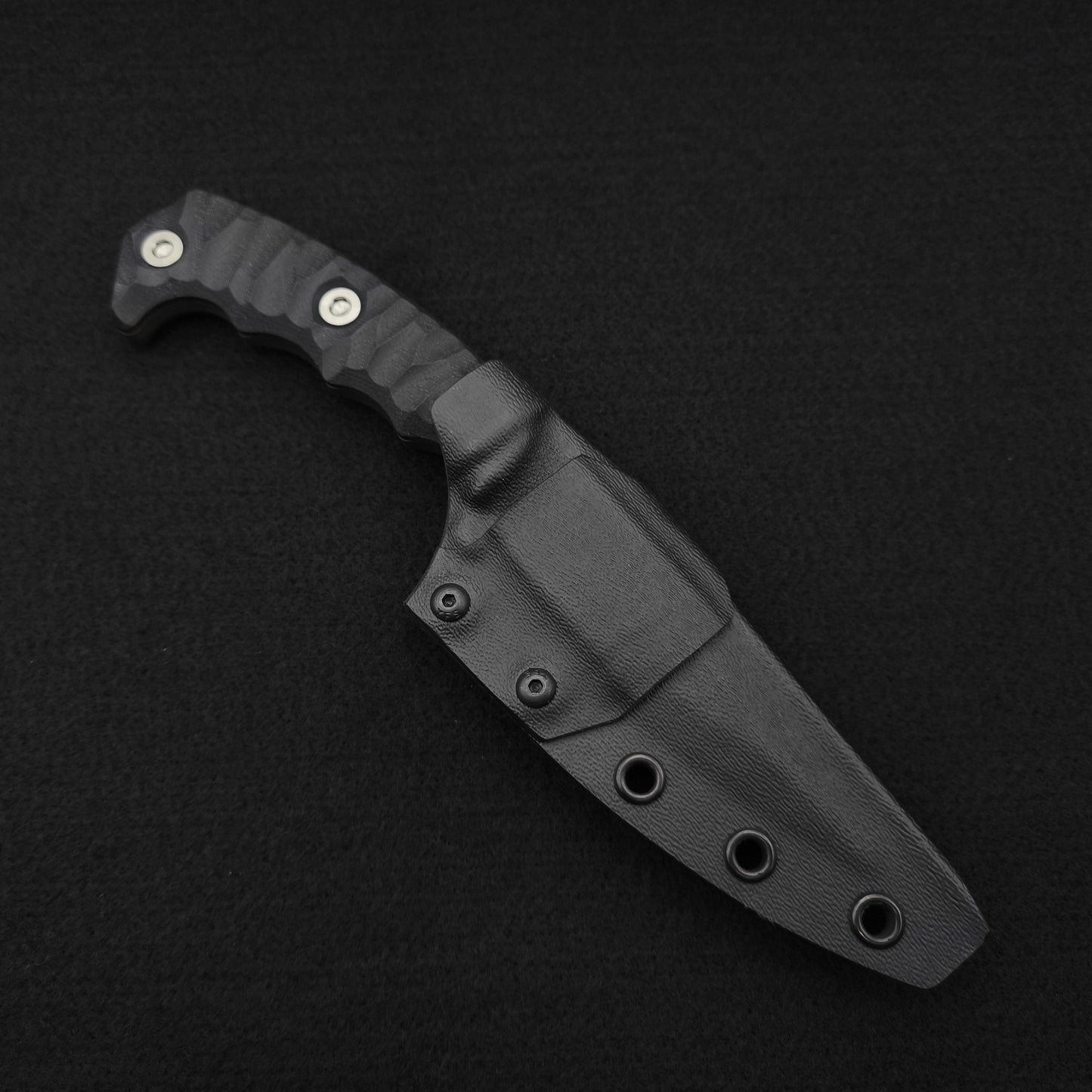Half Face Blades HUMINT 4" Black G10, OD Green Cerakote 3