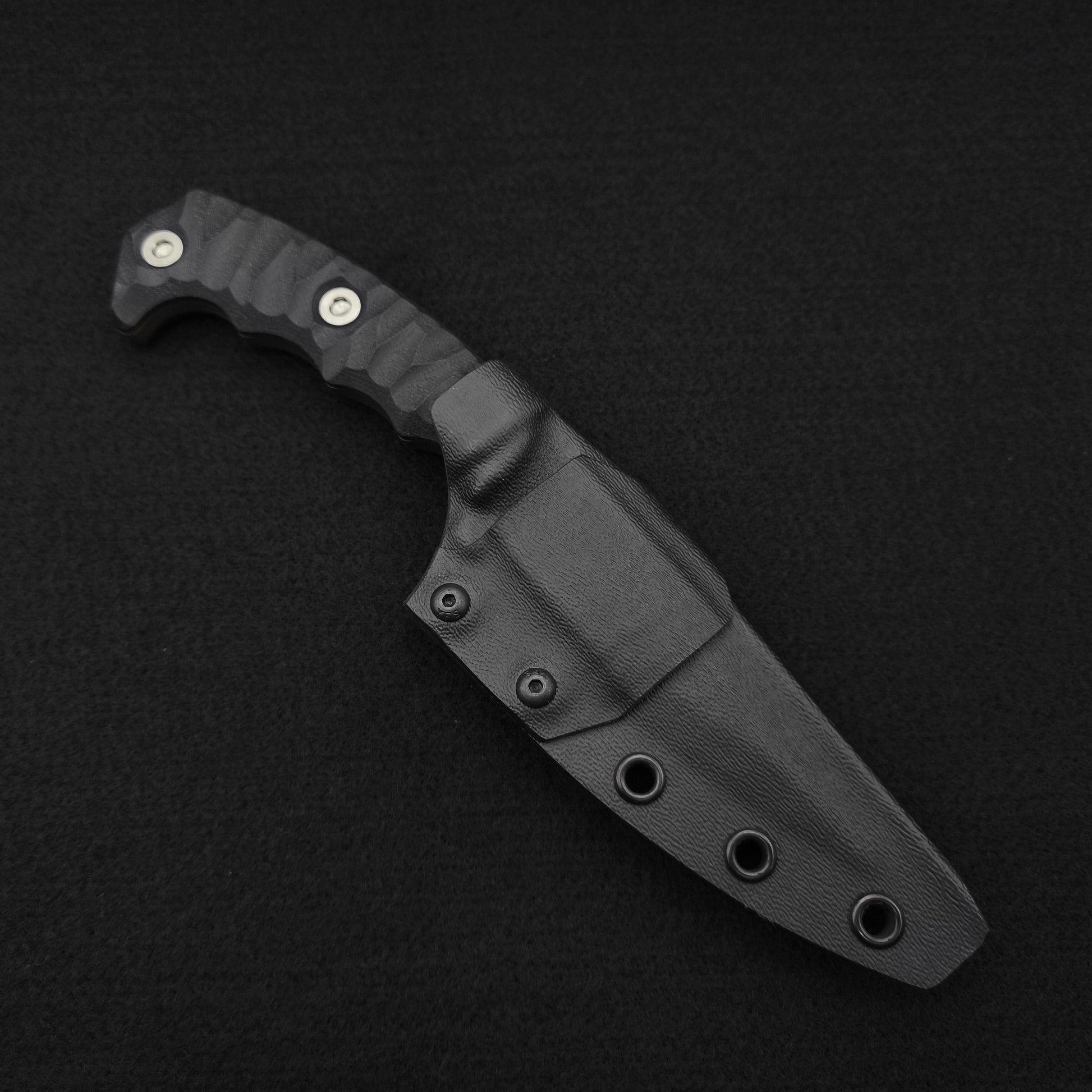 Half Face Blades HUMINT 4" Black G10, OD Green Cerakote 3