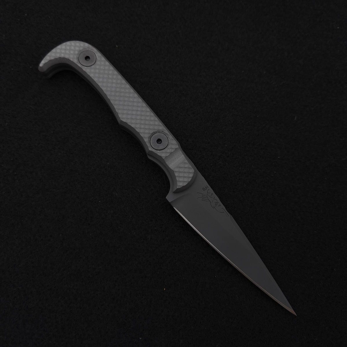 Half Face Blades Slenderman, Grey G10, Grey Cerakote