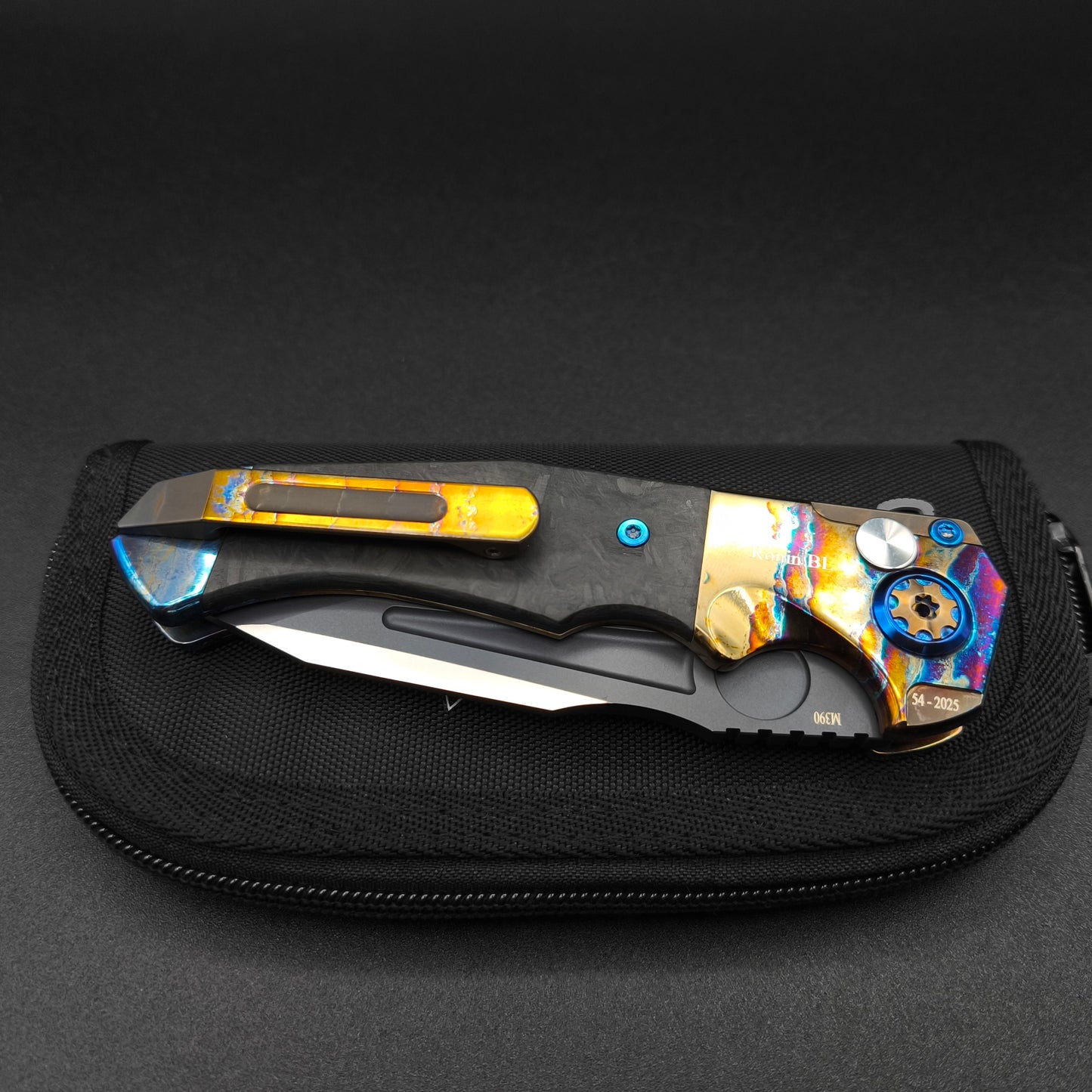 ADV Ronin Acid Rain, Carbon Fiber with Teel Cross, M390