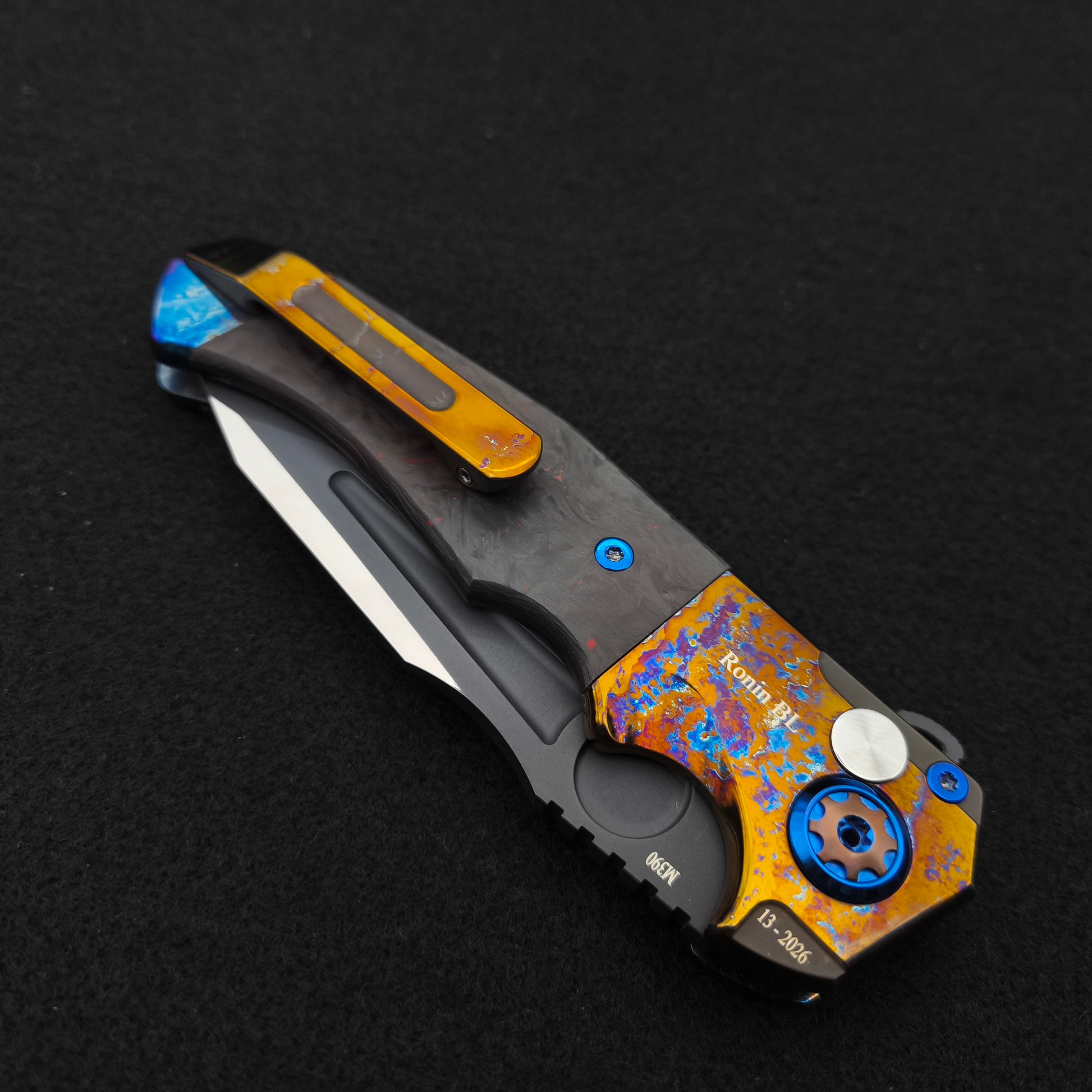 ADV Ronin Acid Rain, Carbon Fiber with Orange Cross 4