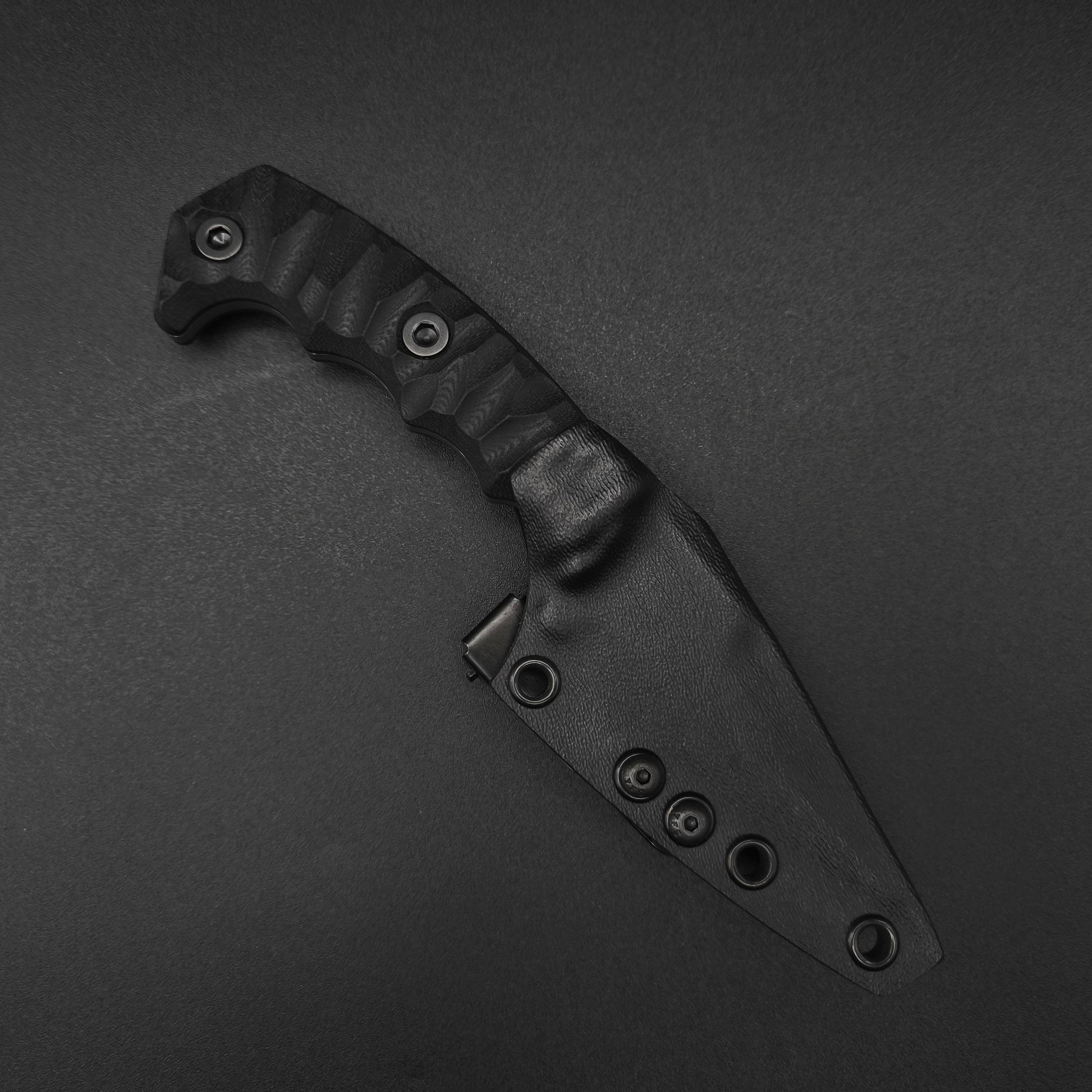 Half Face Blades HUMINT 3" Black G10 stonewashed 3