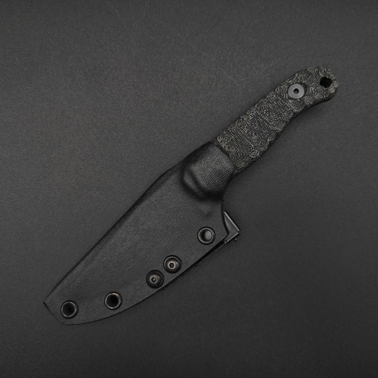 Half Face Blades Feather Light Black Canvas Micarta, Midnight Bronze 3