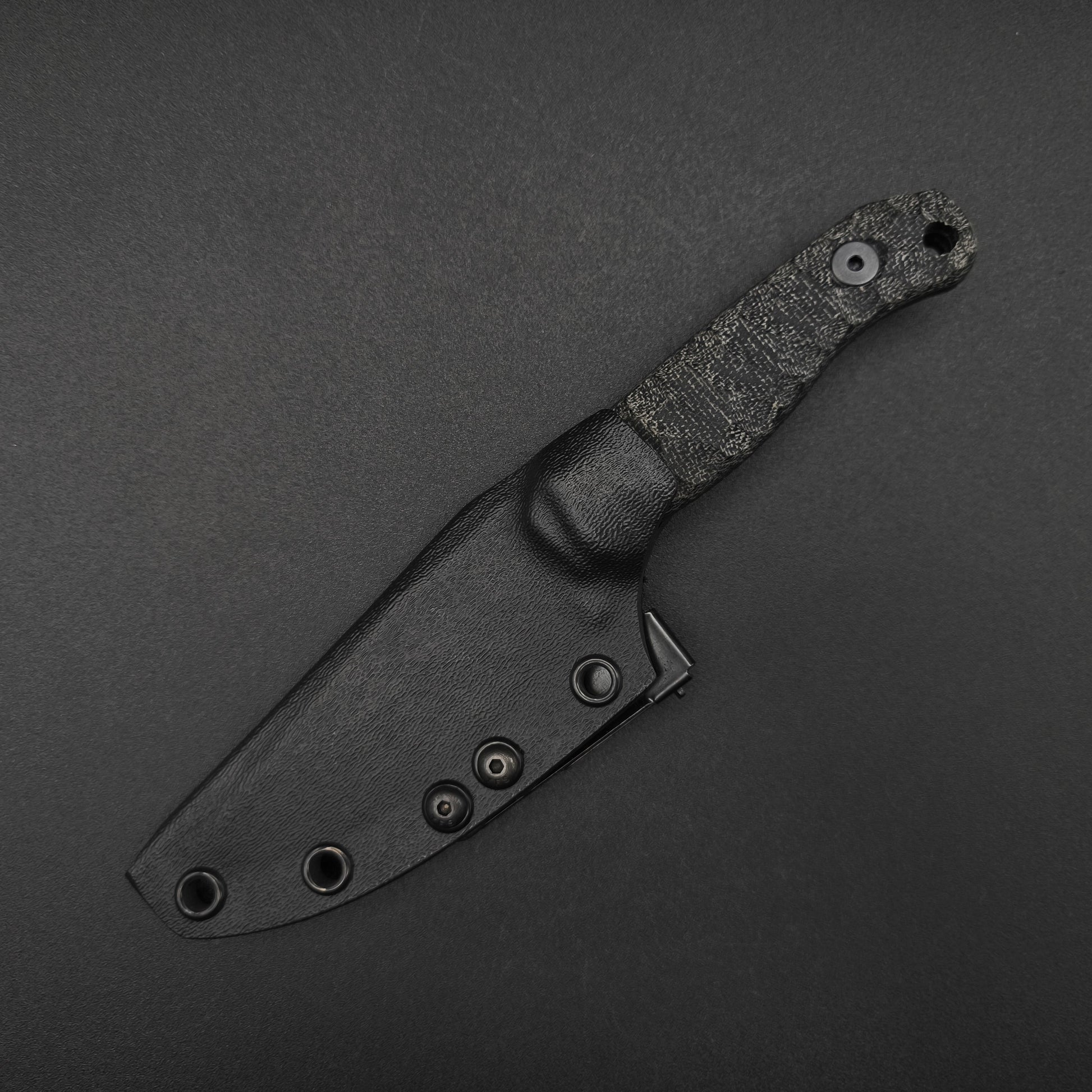 Half Face Blades Feather Light Black Canvas Micarta, Midnight Bronze 3