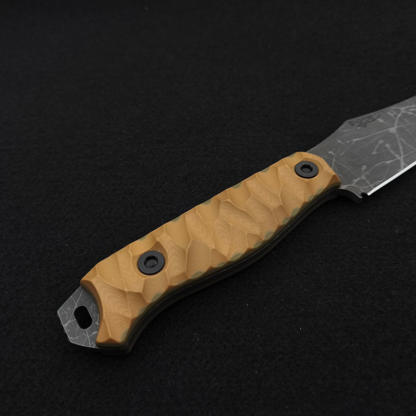Half Face Blades Field Knife Coyote and OD Green G10 3
