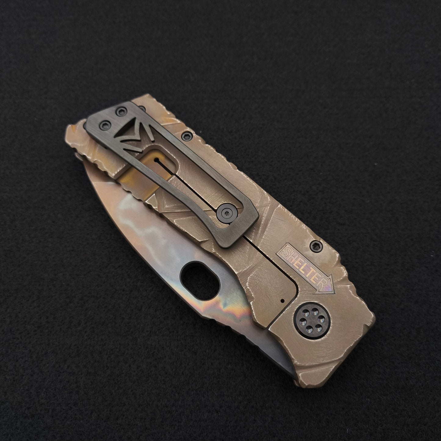 Medford Fat Daddy Vulcan Blade, Bronze Fallout Finish, Limited Edition 4